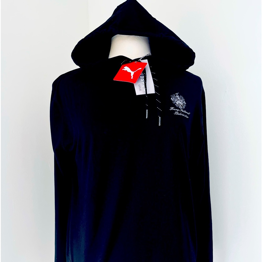 NWT PUMA TRUMP NATIONAL BEDMINSTER CLOUDSPUN HOODIE BLACK S $98